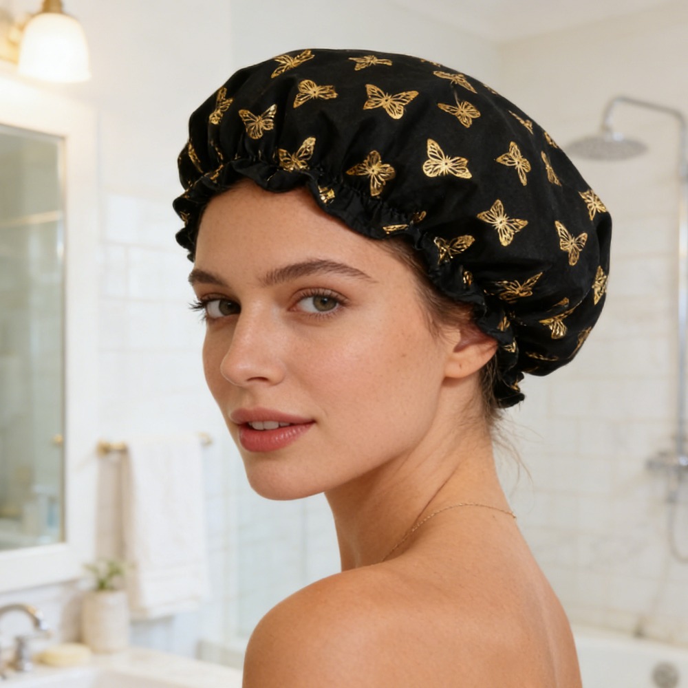 Aquatic Sports Cap - Women Waterproof Donut Shower Cap, Reusable