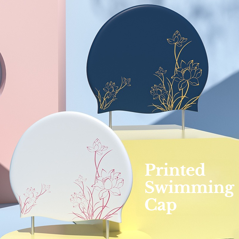 Lotus Printed Swimming Cap for - огляд і ціна Aquatic Sports Cap