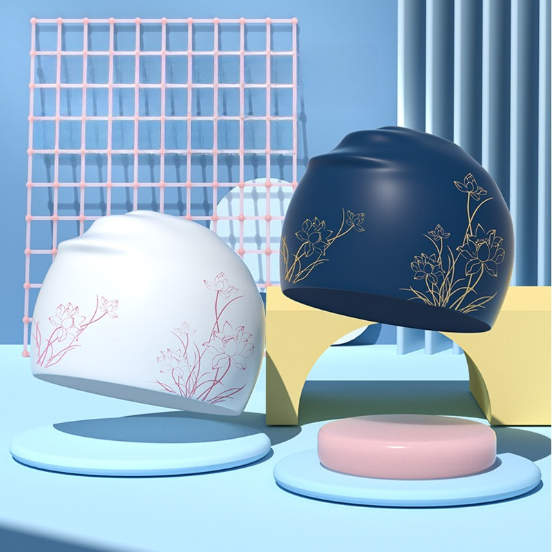 Lotus Printed Swimming Cap for - огляд і ціна Aquatic Sports Cap