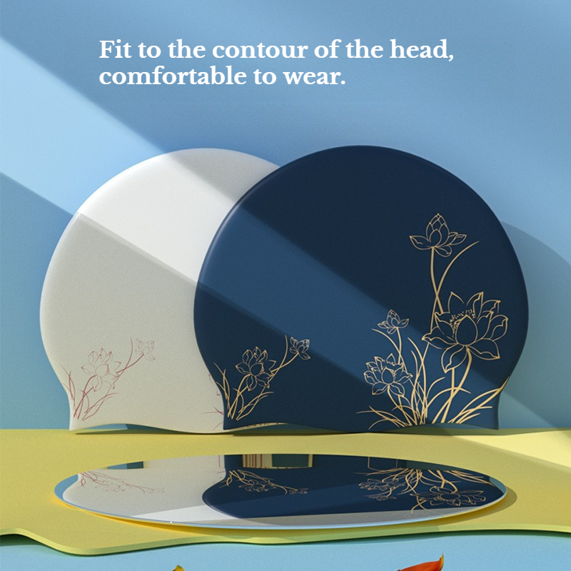 Lotus Printed Swimming Cap for - огляд і ціна Aquatic Sports Cap