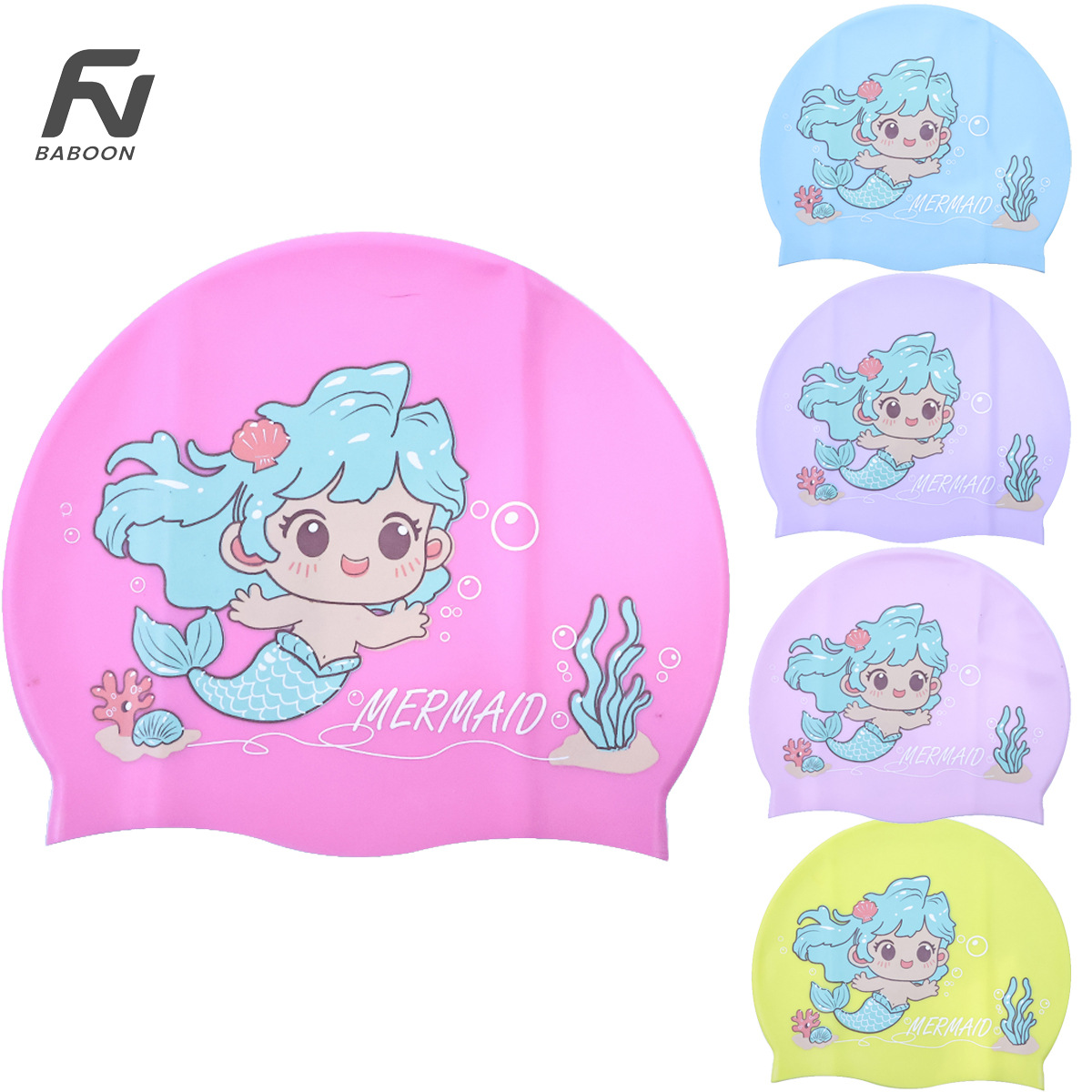 New Mermaid Swimming Cap Silic - огляд і ціна Aquatic Sports Cap
